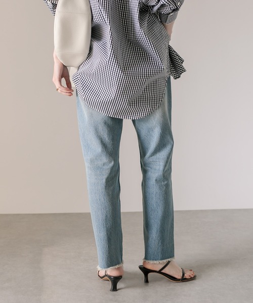 RIVE DROITE（リヴドロワ）の「低身長サイズあり/MONN.:. ストレートデニム（デニムパンツ・レディース・ブルー・34/36/38/40）」の7枚目の写真