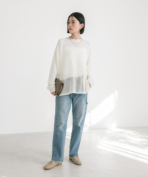 RIVE DROITE（リヴドロワ）の「低身長サイズあり/MONN.:. ストレートデニム（デニムパンツ・レディース・ブルー・34/36/38/40）」の21枚目の写真