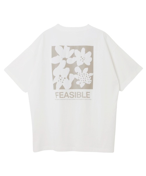 ANME（アンメ）の「前後ロゴ入りフラワープリント半袖Tシャツ（Tシャツ/カットソー・レディース・ホワイト系その他2/グレー系その他/グレー系その他2/ホワイト系その他・M/L/XL）」の10枚目の写真