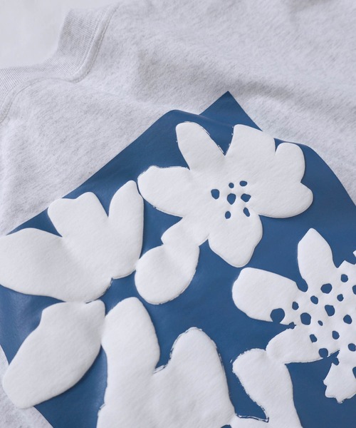 ANME（アンメ）の「前後ロゴ入りフラワープリント半袖Tシャツ（Tシャツ/カットソー・レディース・ホワイト系その他2/グレー系その他/グレー系その他2/ホワイト系その他・M/L/XL）」の18枚目の写真