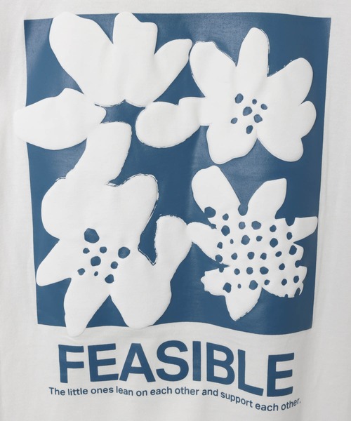 ANME（アンメ）の「前後ロゴ入りフラワープリント半袖Tシャツ（Tシャツ/カットソー・レディース・ホワイト系その他2/グレー系その他/グレー系その他2/ホワイト系その他・M/L/XL）」の15枚目の写真