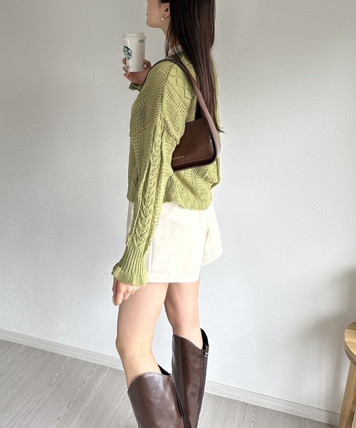 Silly（シリー）の「【あったか素材で秋冬に！】ツータックショートパンツ（その他パンツ・レディース・ホワイト/ブラック・SMALL/MEDIUM）」の22枚目の写真