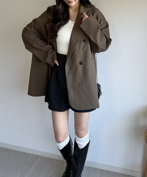 Silly（シリー）の「【あったか素材で秋冬に！】ツータックショートパンツ（その他パンツ・レディース・ホワイト/ブラック・SMALL/MEDIUM）」の16枚目の写真