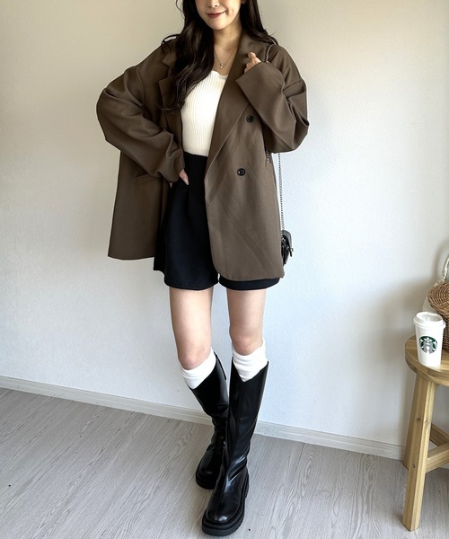 Silly（シリー）の「【あったか素材で秋冬に！】ツータックショートパンツ（その他パンツ・レディース・ホワイト/ブラック・SMALL/MEDIUM）」の19枚目の写真