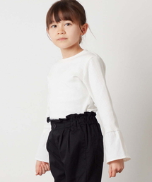a.v.v（アーヴェヴェ）の「[120-130]フリル袖カットソー（Tシャツ/カットソー・キッズ）」