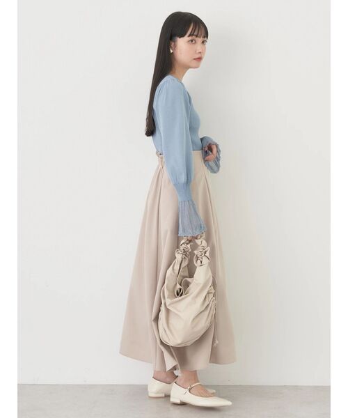 earth music&ecology（アースミュージックアンドエコロジー）の「袖ポイントニットプルオーバー（ニット/セーター・レディース・ネイビー/アイボリー/ライトグレー系1/ブルー・M/S）」の19枚目の写真