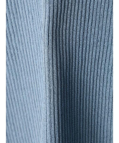 earth music&ecology（アースミュージックアンドエコロジー）の「袖ポイントニットプルオーバー（ニット/セーター・レディース・ネイビー/アイボリー/ライトグレー系1/ブルー・M/S）」の9枚目の写真