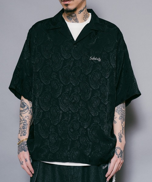 Subciety（サブサエティ）の「JACQUARD PAISLEY SHIRT（シャツ/ブラウス・メンズ・オレンジ/アイボリー/ブラック・X-LARGE/LARGE/MEDIUM/SMALL）」の2枚目の写真