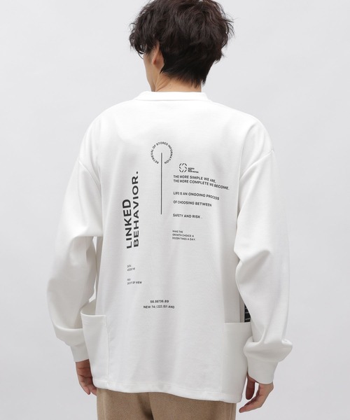 LAKOLE（ラコレ）の「ポンチサイドポケットプルオーバー / 993479（Tシャツ/カットソー・メンズ・ホワイト/グリーン/ブラック・MEDIUM/LARGE/X-LARGE）」の11枚目の写真