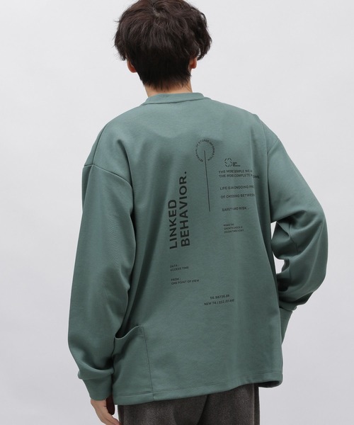 LAKOLE（ラコレ）の「ポンチサイドポケットプルオーバー / 993479（Tシャツ/カットソー・メンズ・ホワイト/グリーン/ブラック・MEDIUM/LARGE/X-LARGE）」の17枚目の写真