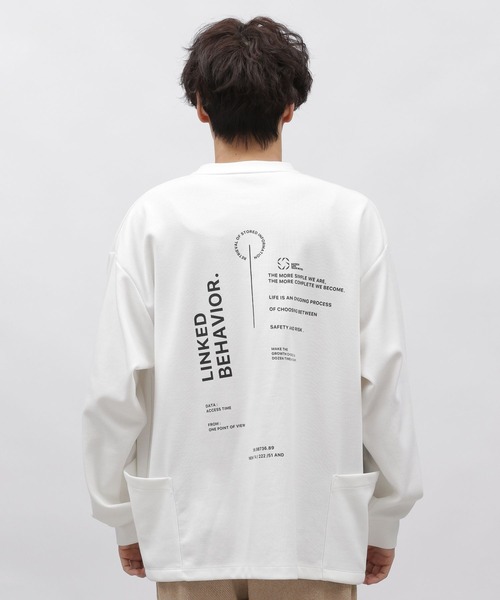 LAKOLE（ラコレ）の「ポンチサイドポケットプルオーバー / 993479（Tシャツ/カットソー・メンズ・ホワイト/グリーン/ブラック・MEDIUM/LARGE/X-LARGE）」の19枚目の写真