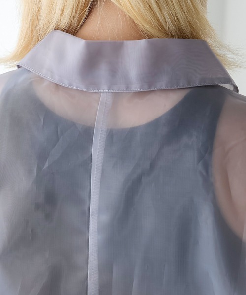 forksy.（フォルクシー）の「【forksy.】オーガンジーシアー半袖ジャケット（その他アウター・レディース・ブラック/アイボリー/ラベンダー・FREE）」の20枚目の写真