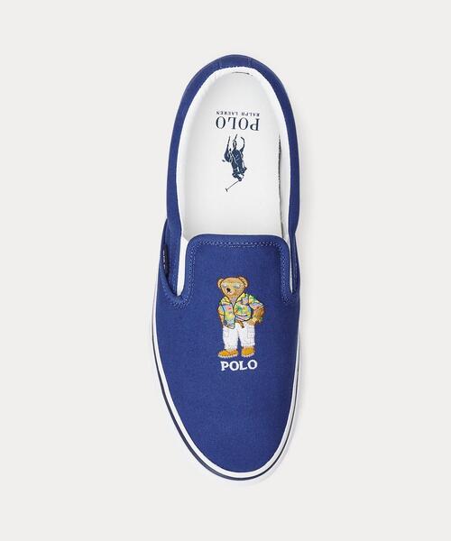 POLO RALPH LAUREN（ポロ ラルフ ローレン）の「Keaton Polo ベア スリップオン スニーカー（スリッポン・メンズ・ブルー系1・5D/4D/10.5D/10D/9.5D/9D/8.5D/8D/7.5D/7D/6D）」の4枚目の写真