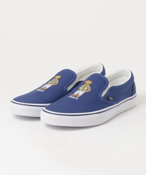 POLO RALPH LAUREN（ポロ ラルフ ローレン）の「Keaton Polo ベア スリップオン スニーカー（スリッポン・メンズ・ブルー系1・5D/4D/10.5D/10D/9.5D/9D/8.5D/8D/7.5D/7D/6D）」の5枚目の写真