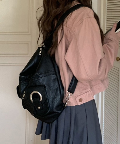 【送料込】韓国人気★Andar Mini 2WAY BAG ショルダーバッグ miniministore 韓国風ショルダーバッグ ポーチ付きカバン
