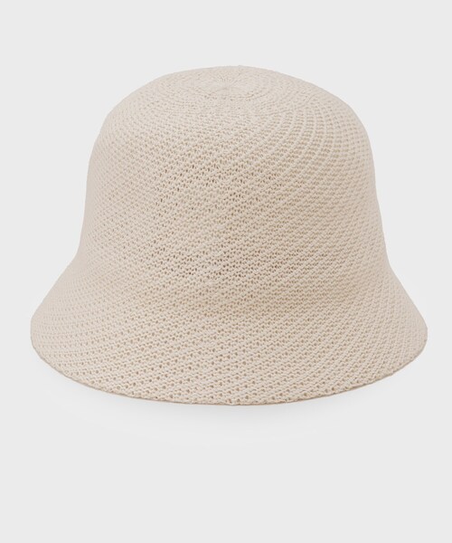OPAQUE.CLIP（オペークドットクリップ）の「◆編み柄バケットハット（ハット・レディース・ブラック/オフホワイト・00）」の5枚目の写真