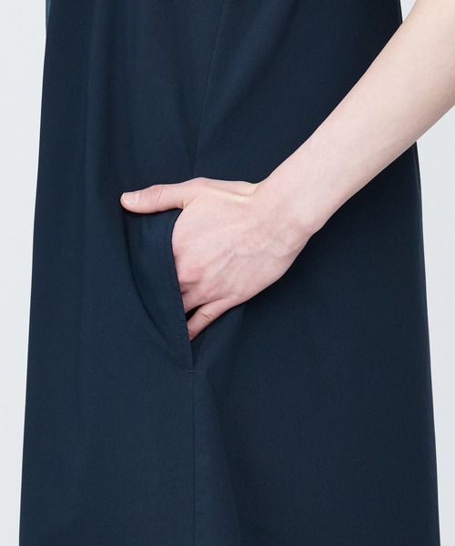 無印良品(ムジルシリョウヒン)の「婦人 シワになりにくい ブロードキャミソールワンピース(ワンピース・レディース・ネイビー系/グレー/ブラック・XS/XL/L/M/S)」の5枚目の写真