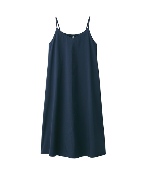 無印良品(ムジルシリョウヒン)の「婦人 シワになりにくい ブロードキャミソールワンピース(ワンピース・レディース・ネイビー系/グレー/ブラック・XS/XL/L/M/S)」の6枚目の写真