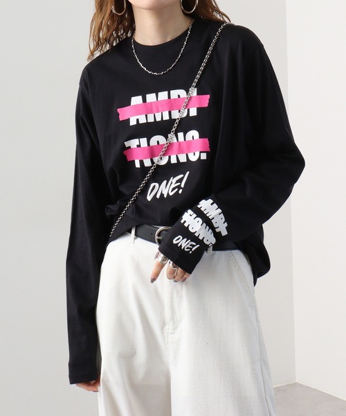 FUNALIVE（ファンアライブ）の「プリント柄込みロンT（Tシャツ/カットソー・メンズ・パープル/ブラック系/ベージュ/グリーン/ブラック系1/ベージュ系/ブラック系3/ホワイト系4/ブラック/ホワイト系/ホワイト系1/ホワイト系2/オフホワイト/ブラック系2/ホワイト系3/パープル系/ブラック系4/グリーン系・L/XL/M）」の12枚目の写真