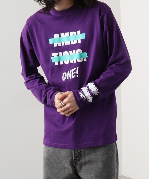 FUNALIVE（ファンアライブ）の「プリント柄込みロンT（Tシャツ/カットソー・メンズ・パープル/ブラック系/ベージュ/グリーン/ブラック系1/ベージュ系/ブラック系3/ホワイト系4/ブラック/ホワイト系/ホワイト系1/ホワイト系2/オフホワイト/ブラック系2/ホワイト系3/パープル系/ブラック系4/グリーン系・L/XL/M）」の18枚目の写真