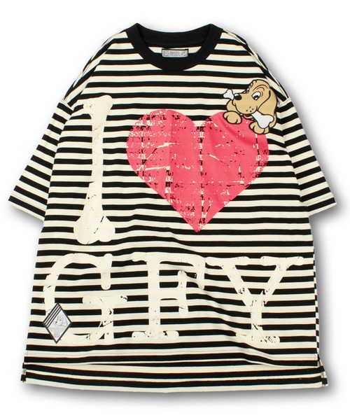 GALFY(ガルフィー)の「【GALFY/ガルフィー】愛犬家お土産 Tee(Tシャツ/カットソー・メンズ・ホワイト/ブラック系その他/ブラック・XL/L)」の6枚目の写真