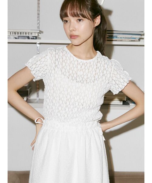 merry jenny（メリージェニー）の「ドッキングフレアワンピース（ワンピース・レディース・ブラック/オフホワイト・FREE）」の19枚目の写真