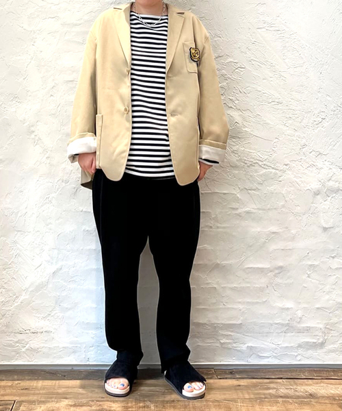 JOURNAL STANDARD LUXE(ジャーナルスタンダード ラックス)の「コットンボーダー ボートネックプルオーバー(Tシャツ/カットソー・レディース・ブルー/ブラック・FREE)」の3枚目の写真