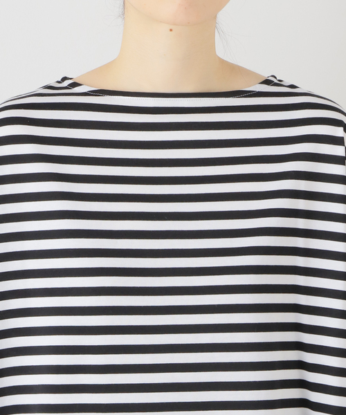 JOURNAL STANDARD LUXE(ジャーナルスタンダード ラックス)の「コットンボーダー ボートネックプルオーバー(Tシャツ/カットソー・レディース・ブルー/ブラック・FREE)」の13枚目の写真