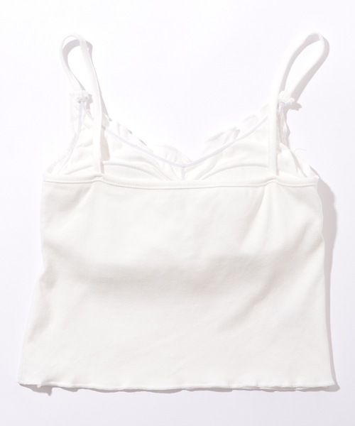 フリル付きホワイトキャミソール 楽天市場】フリル（キャミソール｜トップス）：レディースファッション
