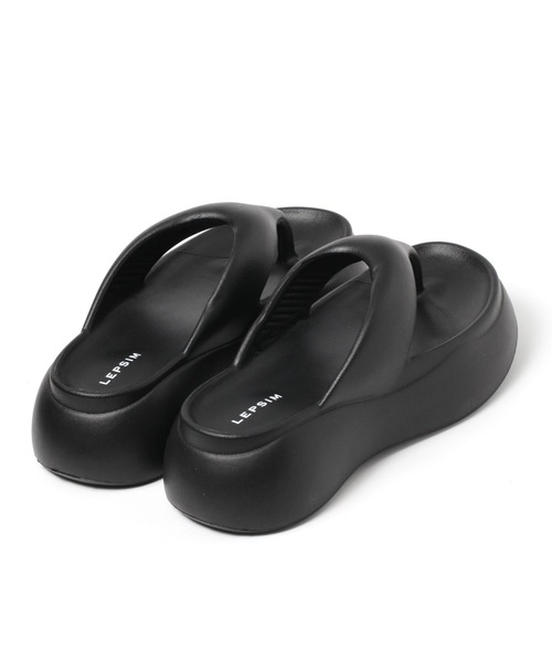 LEPSIM（レプシィム）の「EVA厚底トングサンダル　104667（サンダル・レディース・ブラック/オフホワイト/イエロー・LARGE/MEDIUM）」の22枚目の写真