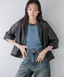 LOWRYS FARM | シアーショートシャツSS* 103376(シャツ/ブラウス)