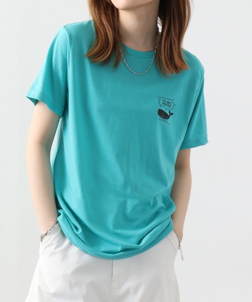 FUNALIVE（ファンアライブ）の「ミニアニマルロゴプリントTシャツ　吸水速乾　UVカット 半袖（Tシャツ/カットソー・メンズ・ホワイト系その他2/ブラック/ブラック系その他2/クリアブルー/ホワイト/サーモンピンク/ライトブラック/スミクロ/ネイビー/ケリー/イエロー/ケリーグリーン/グリーン・L/LL/M）」の7枚目の写真