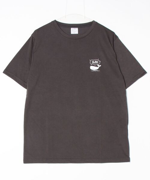 FUNALIVE（ファンアライブ）の「ミニアニマルロゴプリントTシャツ　吸水速乾　UVカット 半袖（Tシャツ/カットソー・メンズ・ホワイト系その他2/ブラック/ブラック系その他2/クリアブルー/ホワイト/サーモンピンク/ライトブラック/スミクロ/ネイビー/ケリー/イエロー/ケリーグリーン/グリーン・L/LL/M）」の15枚目の写真