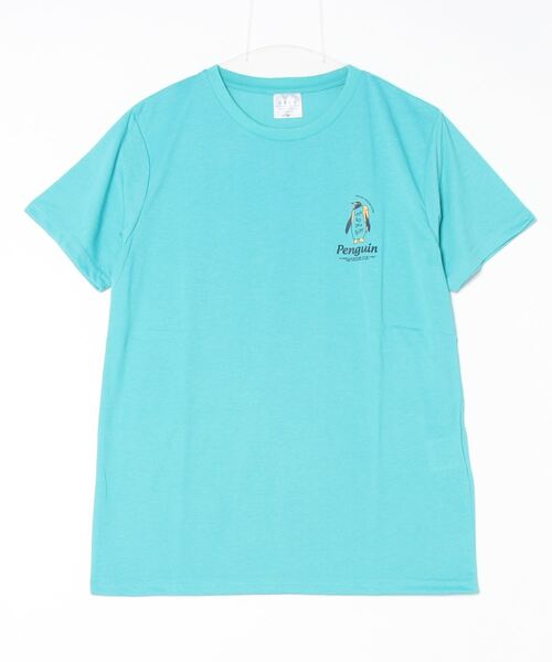 FUNALIVE（ファンアライブ）の「ミニアニマルロゴプリントTシャツ　吸水速乾　UVカット 半袖（Tシャツ/カットソー・メンズ・ホワイト系その他2/ブラック/ブラック系その他2/クリアブルー/ホワイト/サーモンピンク/ライトブラック/スミクロ/ネイビー/ケリー/イエロー/ケリーグリーン/グリーン・L/LL/M）」の18枚目の写真