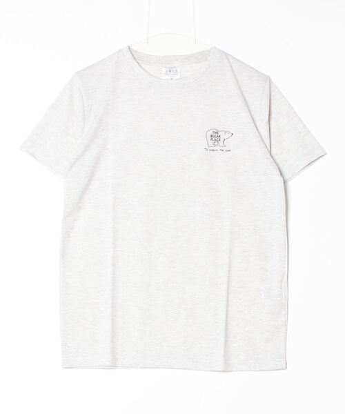 FUNALIVE（ファンアライブ）の「ミニアニマルロゴプリントTシャツ　吸水速乾　UVカット 半袖（Tシャツ/カットソー・メンズ・ホワイト系その他2/ブラック/ブラック系その他2/クリアブルー/ホワイト/サーモンピンク/ライトブラック/スミクロ/ネイビー/ケリー/イエロー/ケリーグリーン/グリーン・L/LL/M）」の21枚目の写真