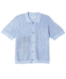 OBEY/オベイ ニットシャツ ポロ 半袖 手編み風 151000080