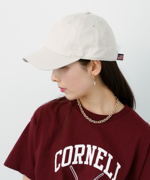 COBRA CAPS（コブラキャップス）の「【Cobra Caps】キャップ　無地（キャップ・レディース・オフホワイト/ブラック/ベージュ・FREE）」の2枚目の写真