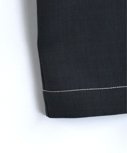 Starting Over（スターティングオーバー）の「oversize stitching shirt/オーバーサイズ ステッチング シャツ/ストレッチ レギュラーカラー半袖シャツ（シャツ/ブラウス・メンズ・カーキ/ブラック/グレー・M/L/XL）」の8枚目の写真