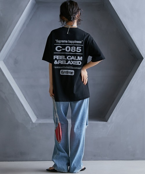 GEVS.(ジェイヴィス)の「<大きいサイズ> 綿100%グラフィックプリントTシャツ GEVS.(Tシャツ/カットソー・レディース・ブラック/オフホワイト・LL/L/5L/4L/3L)」の20枚目の写真