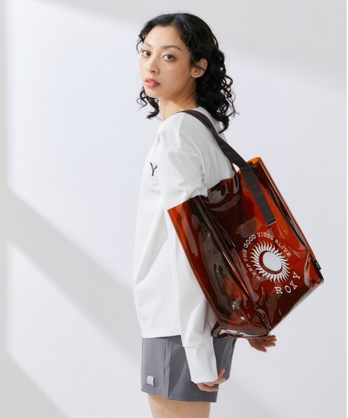 ROXY（ロキシー）の「【ROXY】SOL DE VERANO BOX TOTE マリンバッグ（トートバッグ・レディース・ブラック/ホワイト/ブラウン・FREE）」の8枚目の写真