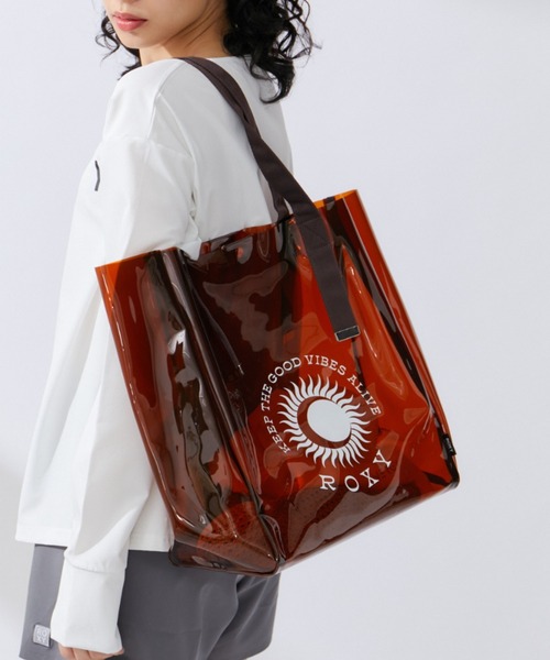 ロクシー　Roxy SOL DE VERANO BOX TOTE Nazy ROXY SOL DE VERANO BOX TOTE Marine Bag, brown (22), F