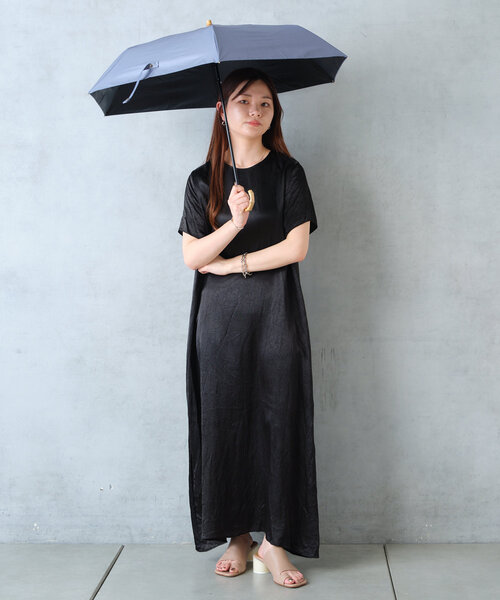 BIRTHDAY BAR（バースデイバー）の「IN FULL BLOOM　バンブーハンドルアンブレラ（長傘・レディース・ベージュ/ブルー・0）」の22枚目の写真