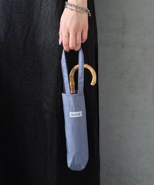 BIRTHDAY BAR（バースデイバー）の「IN FULL BLOOM　バンブーハンドルアンブレラ（長傘・レディース・ベージュ/ブルー・0）」の20枚目の写真