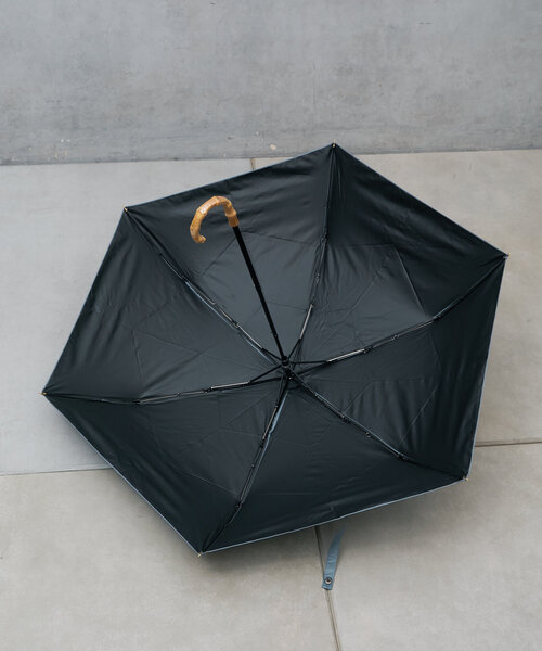 BIRTHDAY BAR（バースデイバー）の「IN FULL BLOOM　バンブーハンドルアンブレラ（長傘・レディース・ベージュ/ブルー・0）」の16枚目の写真