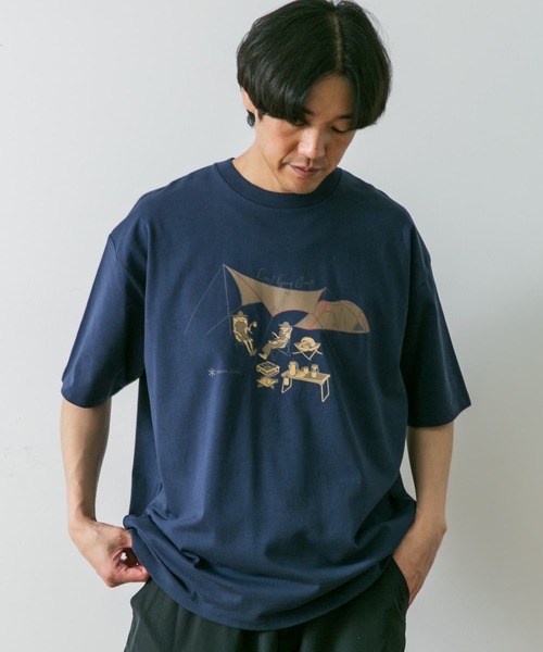 Snow Peak（スノーピーク）の「『別注』Snow Peak Apparel×DOORS　EasyGoingCamp T-shirts（Tシャツ/カットソー・メンズ・ブラウン/ネイビー/ホワイト/ブラック/グレー・X-LARGE/LARGE/MEDIUM）」の17枚目の写真