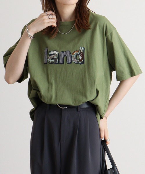 EMAGO ランド刺繍T(Tシャツ/カットソー)|Emago(イマゴ) EMAGO ランド刺繍T(Tシャツ/カットソー)|Emago(イマゴ)