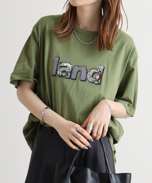 EMAGO ランド刺繍T(Tシャツ/カットソー)|Emago(イマゴ) EMAGO ランド刺繍T(Tシャツ/カットソー)|Emago(イマゴ)