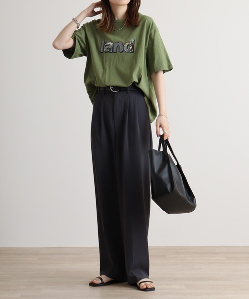 EMAGO ランド刺繍T(Tシャツ/カットソー)|Emago(イマゴ) EMAGO ランド刺繍T(Tシャツ/カットソー)|Emago(イマゴ)