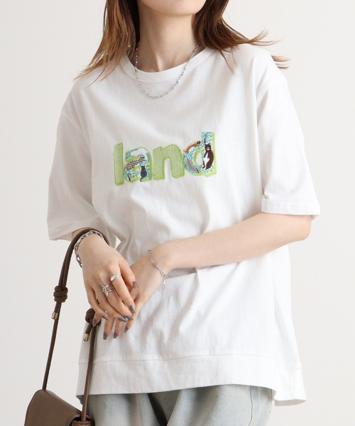 EMAGO ランド刺繍T(Tシャツ/カットソー)|Emago(イマゴ) EMAGO ランド刺繍T(Tシャツ/カットソー)|Emago(イマゴ)