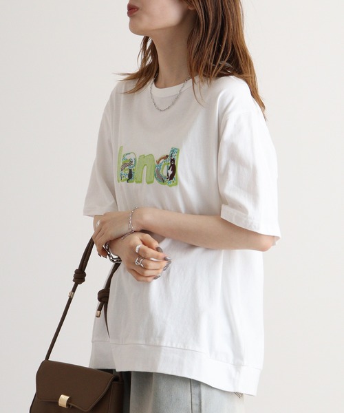 EMAGO ランド刺繍T(Tシャツ/カットソー)|Emago(イマゴ) EMAGO ランド刺繍T(Tシャツ/カットソー)|Emago(イマゴ)
